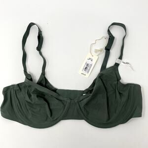 NEW Aerie Smoothez Olive Green Full Coverage Unlined Underwire Bra 36C
